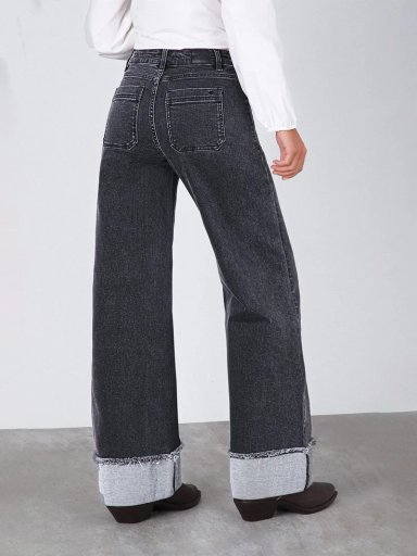 PANTALÓN MUJER RAINDOOR ALGODÓN WIDELEG - 4