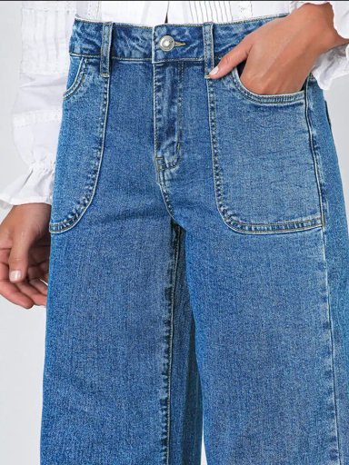 PANTALÓN MUJER RAINDOOR ALGODÓN WIDE LEG - 4