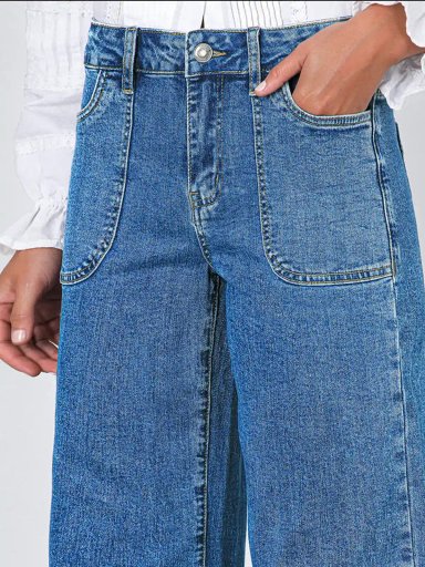 PANTALÓN MUJER RAINDOOR ALGODÓN WIDE LEG - 4