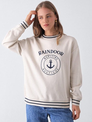 POLERÓN MUJER RAINDOOR ALGODÓN MARINERO - 2