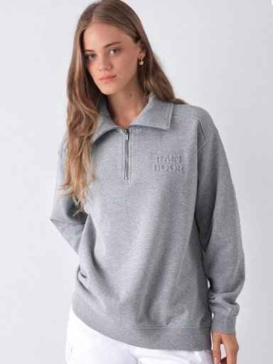 POLERÓN MUJER RAINDOOR ALGODÓN MID ZIPPER - 2