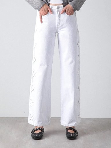 PANTALÓN MUJER RAINDOOR ALGODÓN FRANJA LATERAL - 2