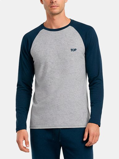 PIJAMA HOMBRE TOP ALGODÓN - 1