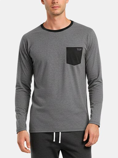 PIJAMA HOMBRE TOP ALGODÓN  - 1