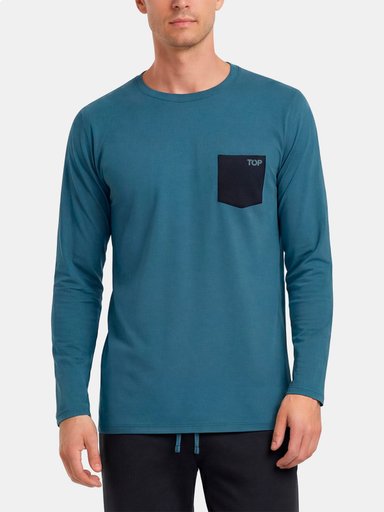 PIJAMA HOMBRE TOP ALGODÓN  - 1