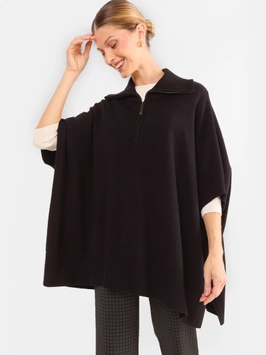 PONCHO MUJER MA GRIFFE CIERRE Y CUELLO ALTO - 1