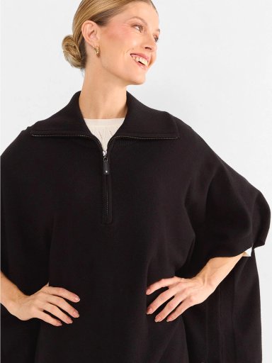 PONCHO MUJER MA GRIFFE CIERRE Y CUELLO ALTO - 3