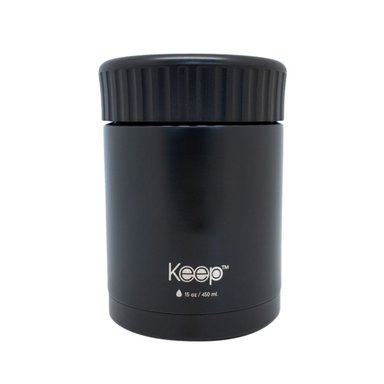 TERMO COMIDA KEEP COLORES 450 ML NEGRO - 1