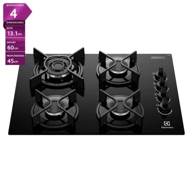 ENCIMERA A GAS ELECTROLUX 4 PLATOS KE4GC - 1