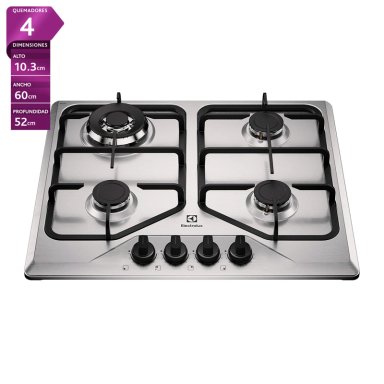 ENCIMERA A GAS ELECTROLUX 4 PLATOS KE4XC - 1