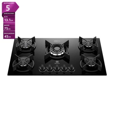 ENCIMERA A GAS ELECTROLUX 5 PLATOS KE5GC - 1