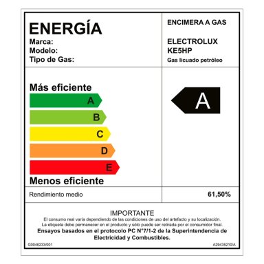 ENCIMERA A GAS ELECTROLUX 5 PLATOS KE5HP - 9