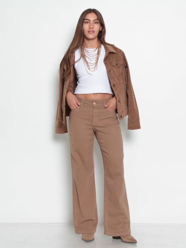JEANS MUJER WADOS ALGODÓN RECTO TIRO ALTO - 1