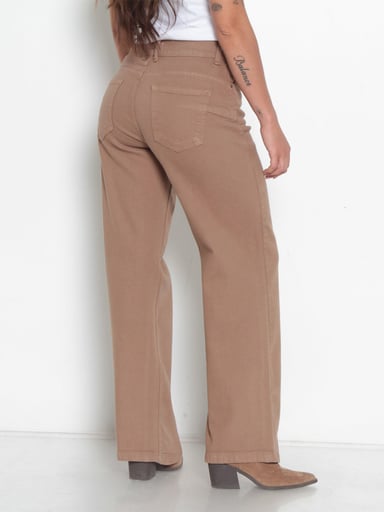 JEANS MUJER WADOS ALGODÓN RECTO TIRO ALTO - 4
