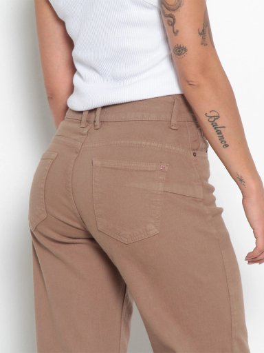 JEANS MUJER WADOS ALGODÓN RECTO TIRO ALTO - 5