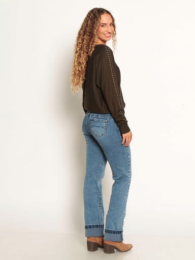 SWEATER MUJER WADOS ESCOTE EN V MANGA LARGA - 3