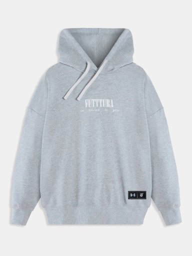 POLERÓN MUJER UNDER ARMOUR RIVAL TERRY TINI FUTTTURA GRIS - 1