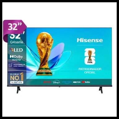 SMART TV HISENSE QLED HD 32” 32Q4SV - 1