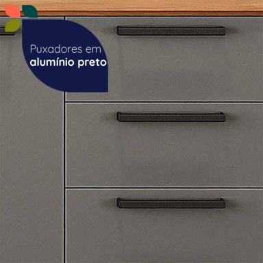 MUEBLE LAVAPLATO ROCCA CASTAÑA 3 PUERTAS 2 CAJONES - 8