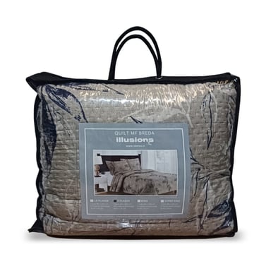 QUILT ILLUSIONS BREDA 1.5 PLAZAS BEIGE - 3