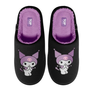 PANTUFLA MUJER TOP NEGRO - 1