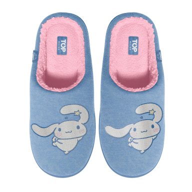 PANTUFLA MUJER TOP CELESTE - 1