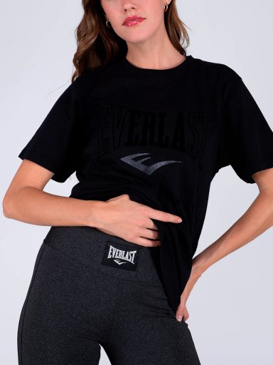 POLERA MUJER EVERLAST ALGODÓN MANGA CORTA - 5