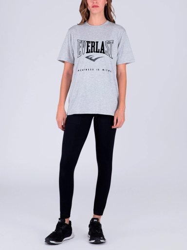 POLERA MUJER EVERLAST ALGODÓN MANGA CORTA - 4