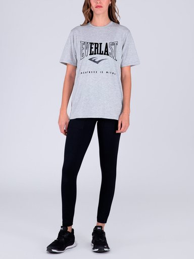 POLERA MUJER EVERLAST ALGODÓN MANGA CORTA - 4