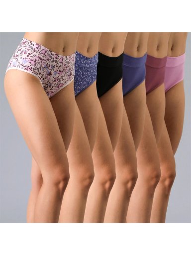 CALZÓN FLORES PACK X6 ALGODÓN HIKINI - 1