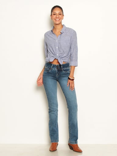 JEANS MUJER WADOS ALGODÓN RECTO TIRO ALTO - 1