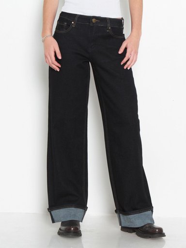 JEANS MUJER WADOS ALGODÓN WIDE LEG TIRO MEDIO - 2