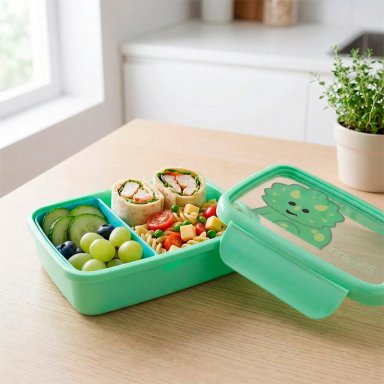 CONTENEDOR MELII BENTO DIVISIONES 880ML DINO - 3