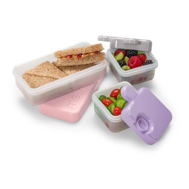 CONTENEDOR DE ALIMENTOS PUZZLE - ROSA - 3