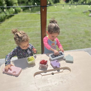 CONTENEDOR DE ALIMENTOS PUZZLE - ROSA - 5