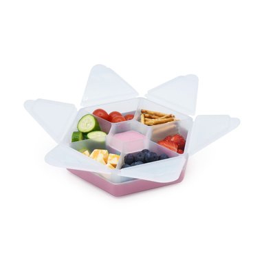 CONTENEDOR HEXAGONAL SNACKS - ROSADO - 2