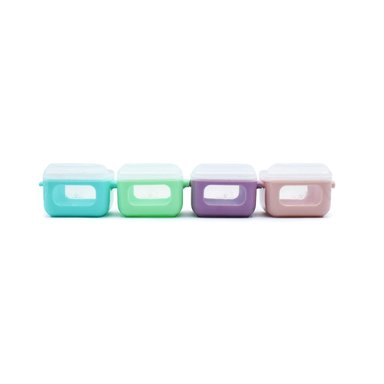 PACK 4 CONTENEDORES CUBO SNAP & GO 118ML - 1