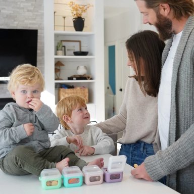 PACK 4 CONTENEDORES CUBO SNAP & GO 118ML - 4