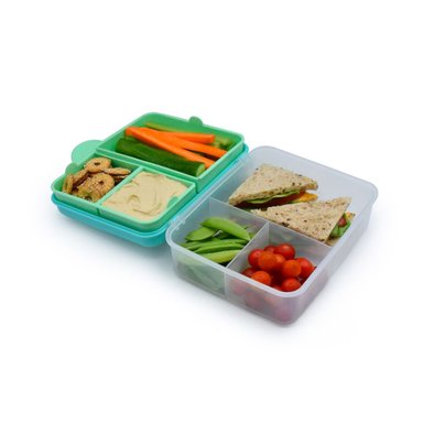 CONTENEDOR BENTO BOX CON CUBIERTO-AZUL - 3