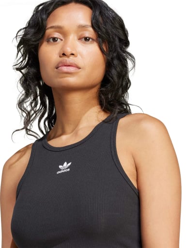 POLERA MUJER ADIDAS ORIGINALS SIN MANGAS ESSENTIALS ACANALADA - 4