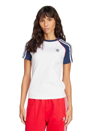 POLERA MUJER ADIDAS ORIGINALS ALGODÓN 3 TIRAS RAGLÁN SLIM - 2