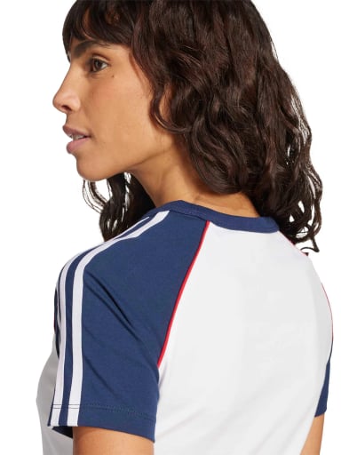 POLERA MUJER ADIDAS ORIGINALS ALGODÓN 3 TIRAS RAGLÁN SLIM - 4