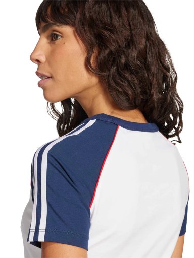 POLERA MUJER ADIDAS ORIGINALS ALGODÓN 3 TIRAS RAGLÁN SLIM - 4