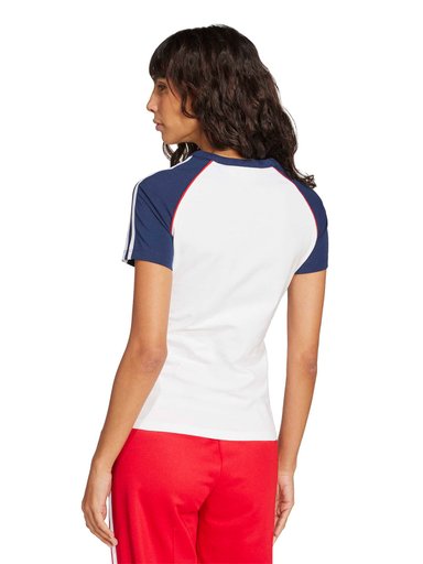 POLERA MUJER ADIDAS ORIGINALS ALGODÓN 3 TIRAS RAGLÁN SLIM - 3