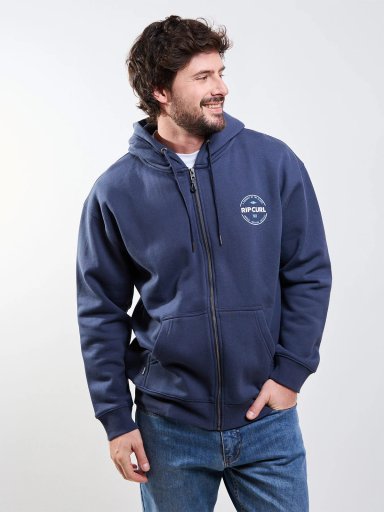 POLERÓN HOMBRE RIP CURL ALGODÓN FULL ZIPPER - 1