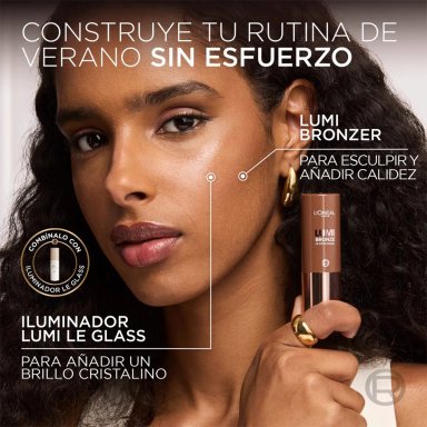 BRONCEADOR L'OREAL LUMI BRONZE STICK 100 SUNKISSED ROSE 9G - 6