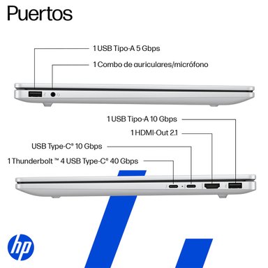 NOTEBOOK HP 14-FR0070LA INTEL CORE ULTRA 7 16GB RAM 1 TB SSD 14” - 5