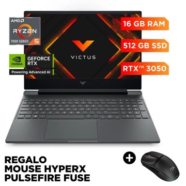 NOTEBOOK HP GAMER VICTUS 15-FB3000LA AMD RYZEN 5 16GB RAM 512GB SSD NVIDIA RTX 3050 15.6” - 1