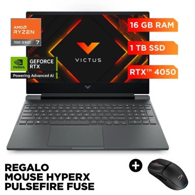 NOTEBOOK HP VICTUS 15-FB3036LA AMD RYZEN 7 16GB RAM 1TB SSD NVIDIA RTX4050 15.6” - 1