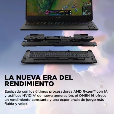 NOTEBOOK GAMER HP OMEN 16-AP0002LA AMD RYZEN AI 7 16GB RAM NVIDIA GEFORCE RTX5060 1TB SSD 16" 2K - 11